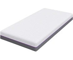 „Memory Foam“ čiužinys Vidutinis 90 x 190 cm Balta ir pilka