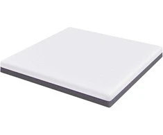 „Memory Foam“ čiužinys Vidutinis 200 x 200 cm Balta ir pilka