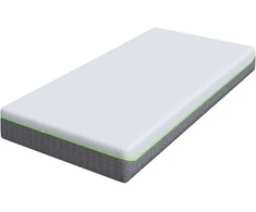 Čiužinys Vidutinio minkštumo 90 x 200 cm Balta ir pilka