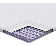 Čiužinys Čiužinio papildymas Balta 200 x 200 cm Žakardo audinys
