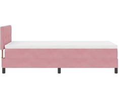 LED Čiužinio Lova su LED juostelėmis Rožinė 80 x 200 cm Aksomas