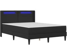 Čiužinys Lovos rėmas su čiužiniu Juoda 140 x 190 cm Dirbtinė oda