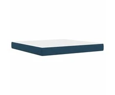 Čiužinys Lovos rėmas su čiužiniu Mėlyna 200 x 200 cm Aksomas