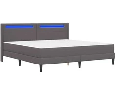 Čiužinys Lovos rėmas su čiužiniu Pilka 180 x 200 cm Dirbtinė oda