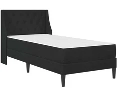 Čiužinys Lovos rėmas su čiužiniu su čiužiniu Juodas 80 x 200 cm Aksomas