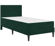 Čiužinys Lovos rėmas su čiužiniu Tamsiai žalia 100 x 200 cm Aksomas