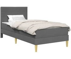 Lovos rėmas Tamsiai pilka 100 x 200 cm Poliesteris