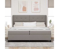 Kiemas lova su galvūgalio Tortora 200 x 200 cm audinys