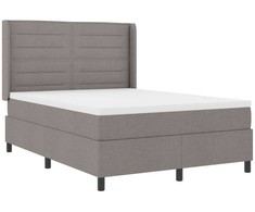 LED Čiužinio Lova su čiužiniu Taupe 160 x 200 cm audinys