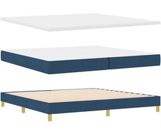Kiemas lova su čiužiniu Mėlyna 200 x 200 cm audinys