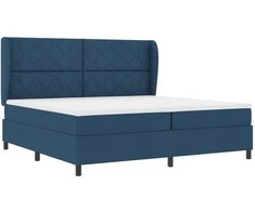 Kiemas lova su čiužiniu Mėlyna 200 x 200 cm audinys