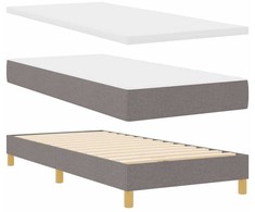 Kiemas lova su galvūgalio Tortora 90 x 190 cm audinys