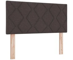 Kiemas lova su čiužiniu Tamsiai rudas 100 x 200 cm audinys