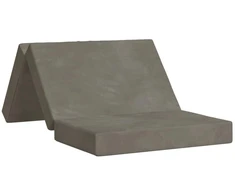 Čiužinys Sulankstomas Sofos Lova 100 x 67 x 45 cm Šviesiai pilka