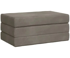 Čiužinys Sulankstomas Sofos Lova 100 x 67 x 45 cm Šviesiai pilka