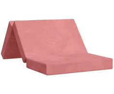 Čiužinys Sulankstomas Sofos Lova 100 x 67 x 45 cm Rožinė