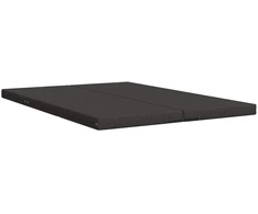 Čiužinys Sulankstomas Sofos Lova 140 x 67 x 45 cm Tamsiai pilka