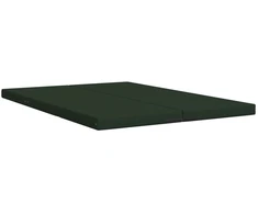 Čiužinys Sulankstomas Sofos Lova 140 x 67 x 45 cm Tamsiai žalia