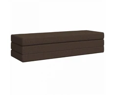 Čiužinys Sulankstomas Sofos Lova 180 x 67 x 45 cm Taupe