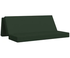 Čiužinys Sulankstomas Sofos Lova 200 x 67 x 45 cm Tamsiai žalia