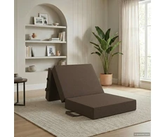 Čiužinys Sulankstomas Sofos Lova 90 x 63 x 45 cm Taupe