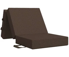 Čiužinys Sulankstomas Sofos Lova 90 x 67 x 45 cm Taupe
