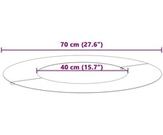 tinkamas plokščiam medžio žiedui Rūdijanti Ø40/70 cm