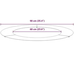 tinkamas plokščiam medžio žiedui Rūdijanti Ø60/90 cm