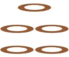 tinkamas plokštiems medžio žiedams 5 pcs Ruda Ø50 / 80 cm