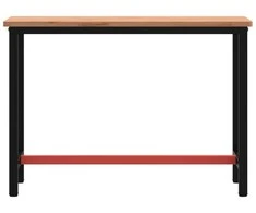 Darbastalis, 115x55x81,5cm, bukmedžio masyvas ir metalas
