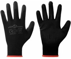 Darbo pirštinės 12 pcs Juoda 7 / S Poliesteris