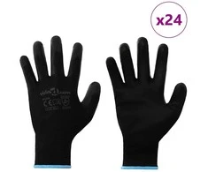Darbo pirštinės 24 pcs Juoda 9 / l Poliesteris