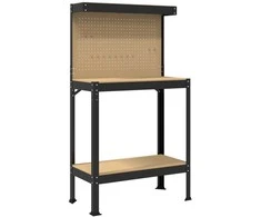 Darbo stalas su lentyna su saugykla Juodas 81 x 41 x 145 cm