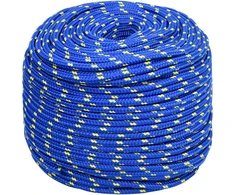 Daugiafunkcinė buitinė virvė 10 mm 100 m Mėlyna PP