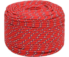 Daugiafunkcinė buitinė virvė 10 mm 25 m Raudona PP
