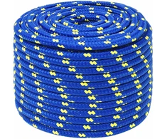 Daugiafunkcinė buitinė virvė 12 mm 100 m Mėlyna PP