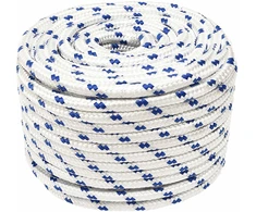 Daugiafunkcinė buitinė virvė 12 mm 25 m Balta ir mėlyna PP