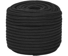 Daugiafunkcinė buitinė virvė 12 mm 250 m Juoda PP