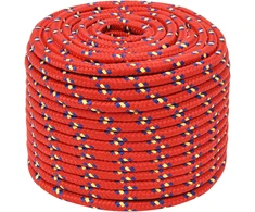 Daugiafunkcinė buitinė virvė 14 mm 25 m Raudona PP