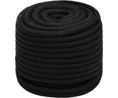 Daugiafunkcinė buitinė virvė 18 mm 100 m Juoda PP