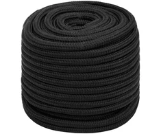 Daugiafunkcinė buitinė virvė 18 mm 50 m Juoda PP