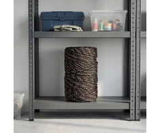 Daugiafunkcinė buitinė virvė 2 mm 250 m Juoda ir raudona PP