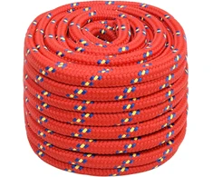 Daugiafunkcinė buitinė virvė 20 mm 100 m Raudona PP