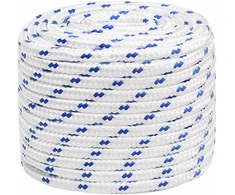 Daugiafunkcinė buitinė virvė 20 mm 25 m Balta ir mėlyna PP