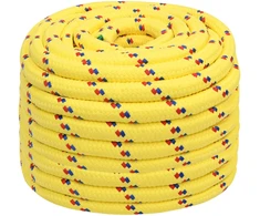 Daugiafunkcinė buitinė virvė 20 mm 25 m Geltona PP