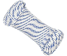 Daugiafunkcinė buitinė virvė 4 mm 25 m Balta ir mėlyna PP