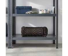 Daugiafunkcinė buitinė virvė 4 mm 25 m Juoda ir raudona PP