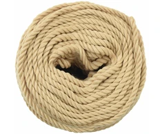 Daugiafunkcinė buitinė virvė 4 mm 25 m Natūrali PP