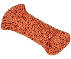 Daugiafunkcinė buitinė virvė 4 mm 25 m Oranžinė PP