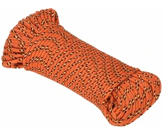 Daugiafunkcinė buitinė virvė 4 mm 50 m Oranžinė PP